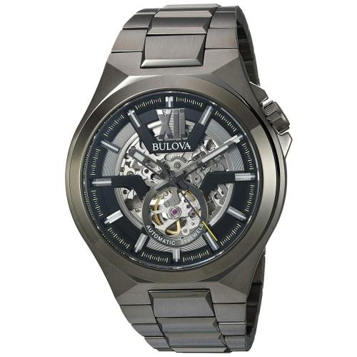 

BULOVA 98A179 Classic Automatic Gunmetal Skeleton Dial Automatic Men s Watch