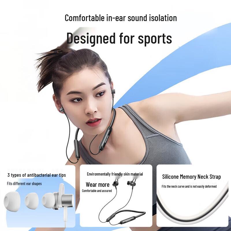 Philips Sport Neckband Wireless Bluetooth Earphones