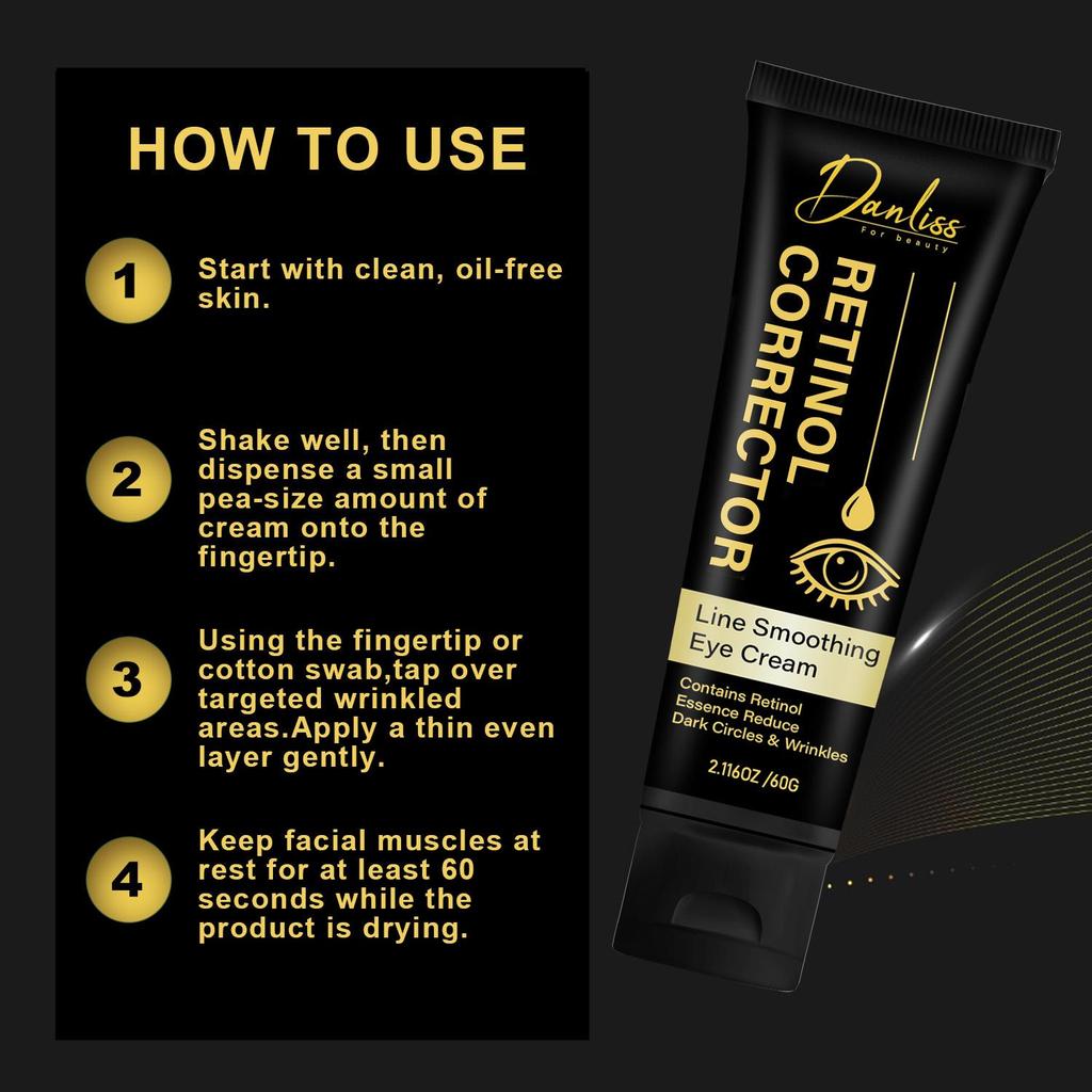 Line Smoothing Eye Cream-Moisturize and Smooth-Reduce Dark Circles & Wrinkles-Suitable For All Skin Types, 60g