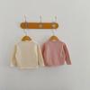 2025 Autumn Sweet Knit Cardigan for Girls, Ages 0-3: Round Neck Cotton Sweater