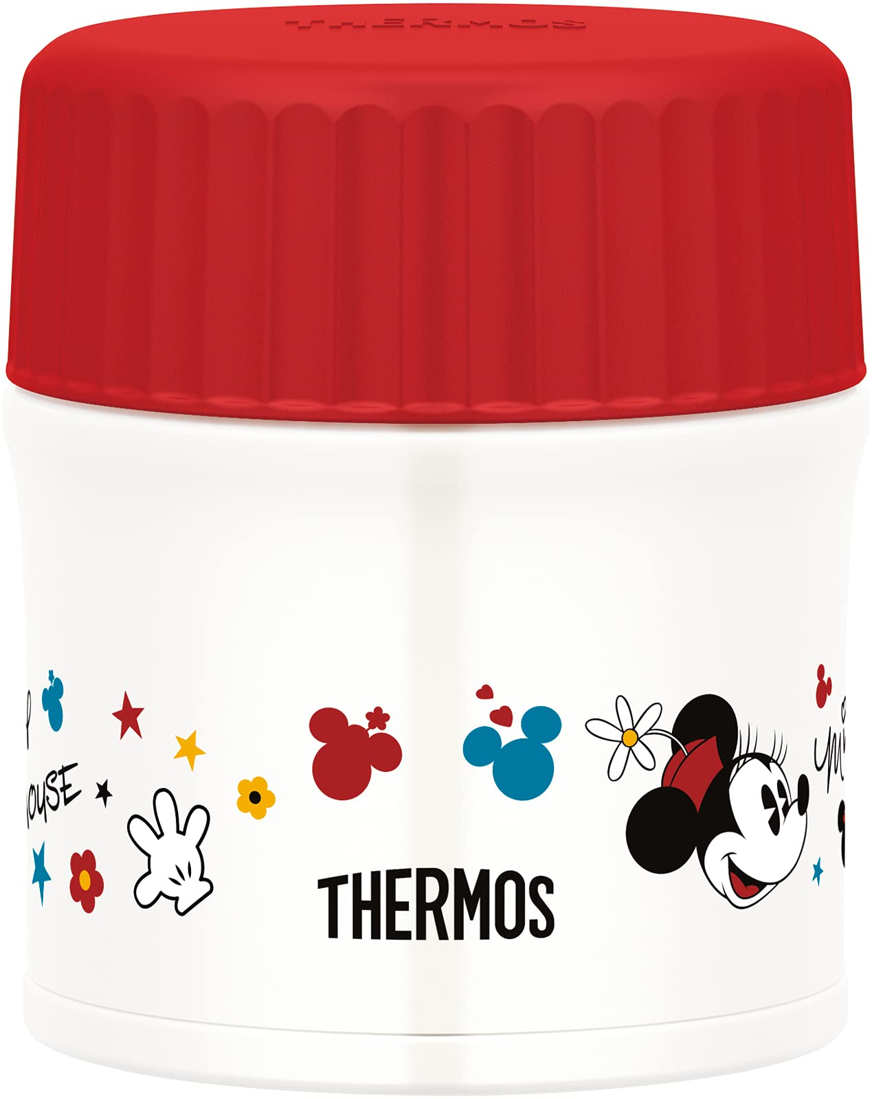 Thermos Vacuum Insulated Soup BKR Jar, 300ml, Disney, Black/Red, JBU-301DS