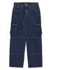 FIELDWORKER Cargo Pocket Wide Denim [Blue]