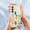 For Samsung Galaxy A36 5G Case Christmas Snowman Pattern Printing Straight Edge TPU Phone Back Cover