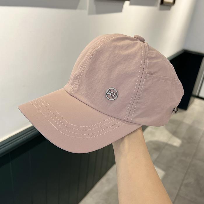 Quick-dry baseball cap for women, summer fashion sun-protective hat, can be tied with a high ponytail, baseball cap, sports sun hat, and an open-top h