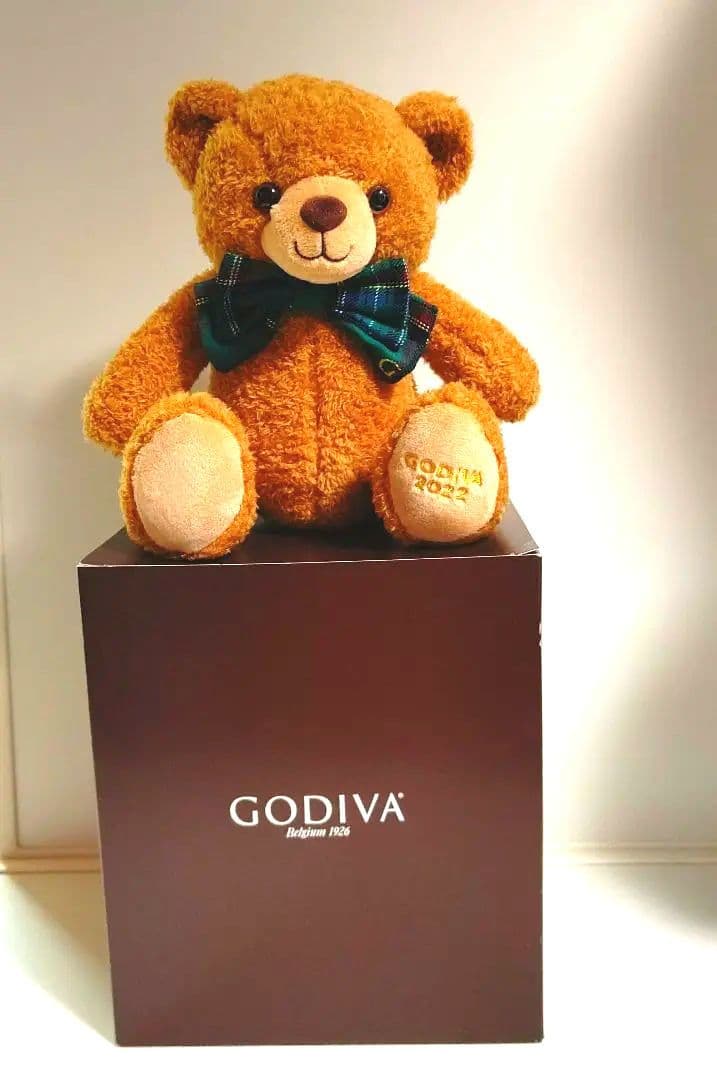 

[USED] Limited Edition GODIVA 2022 Christmas Teddy Bear Plush Toy