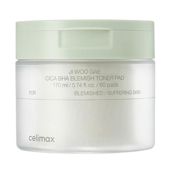 CELIMAX JI WOO GAE Cica BHA Blemish Toner Pad 170ml / 60pads 170ml
