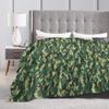 Camo Camouflage Blanket Coral Fleece Plush Print Portable Warm Throw Blanket for Home Outdoor Bedspread