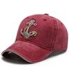 Embroidered Riveted Sea Baseball Cap Men Spring Fall Cowboy Outdoor Shade Travel