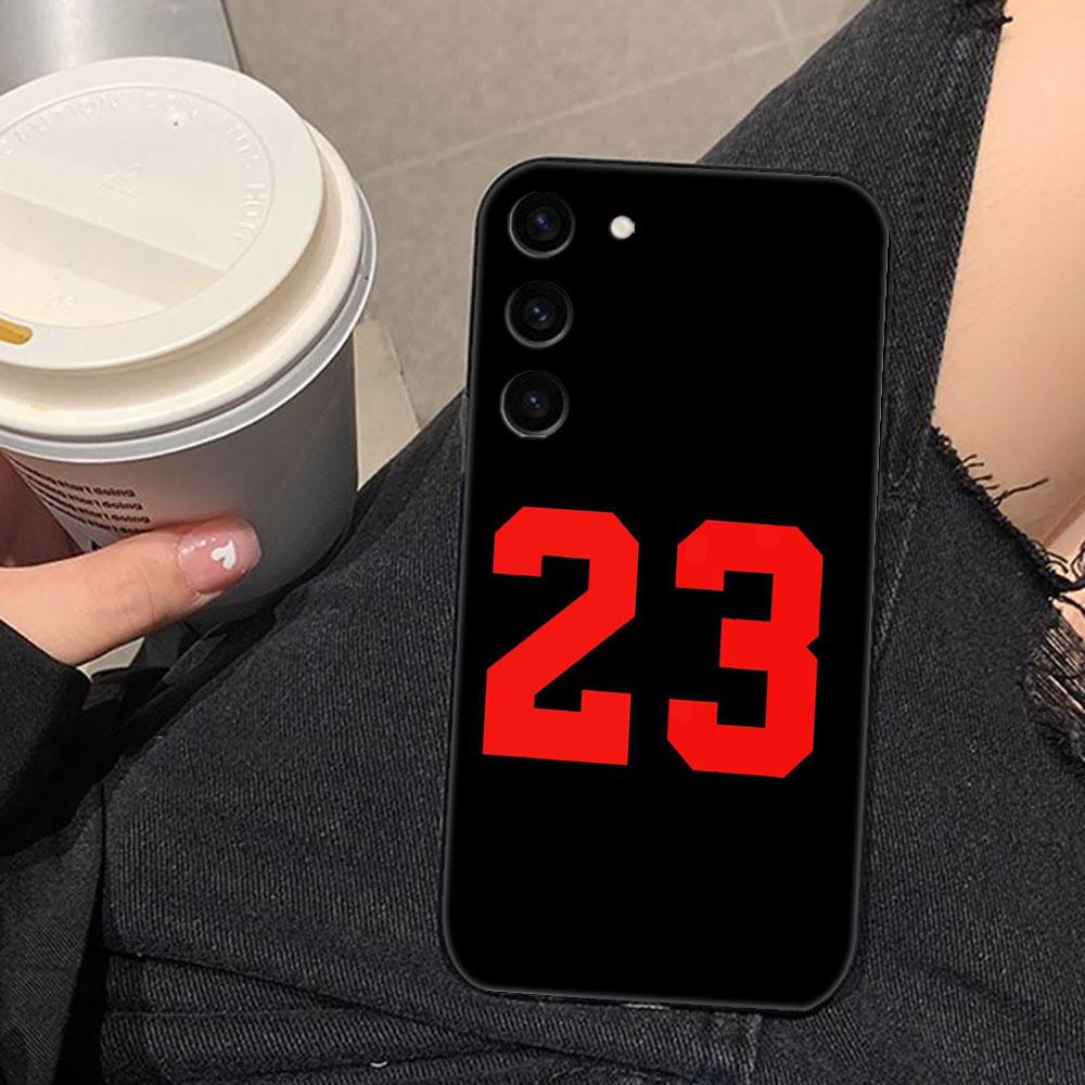 Basketball Number 23 Phone Case For Samsung Galaxy S26 S25 EDGE S24 S23 S22 S21 S20 FE S10 Ultra PLUS LITE DIY Case Shell Cover