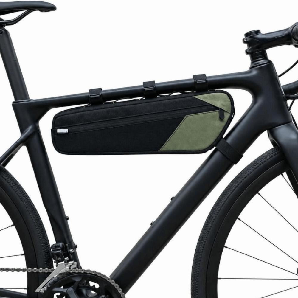 Triangle Bike Frame Bag Easy Install Bike Storage Bag Durable Bike Triangle Bag  Phone Storage