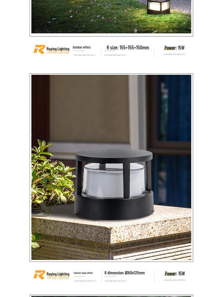 European Outdoor Waterproof LED Wall and Fence Light