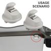 Beige Car Sun Visor Clip Car Accessories Beige Clip Black Clip Easy Installation Grey Clip Non-deformation for Golf 7