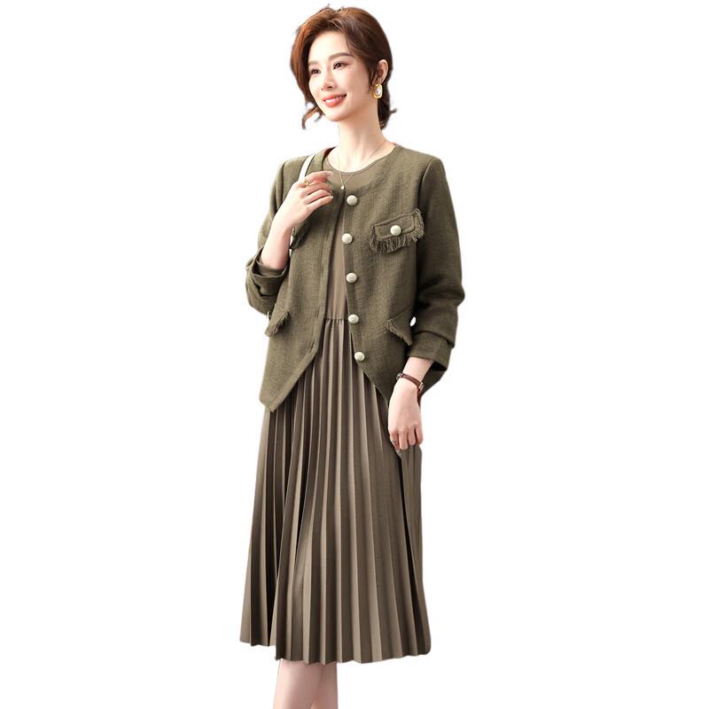 YUZHAOLIN Women's Spring/Autumn Two-Piece Dress Set