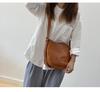 Japanischepflanzlich gegerbte Leder Crossbody-Tasche für Damen - Lässiger Stil Schulter-Handtasche, Echtes Leder, Hochwertiges Eimerdesign (Modell 2025).