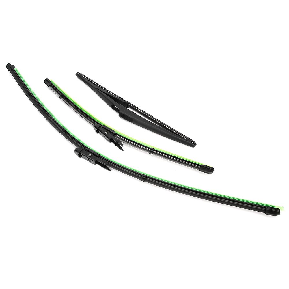 3pcs Windscreen Windshield Wiper Blade Front and Rear Fits for Fiat Grande Punto 199 Hatch