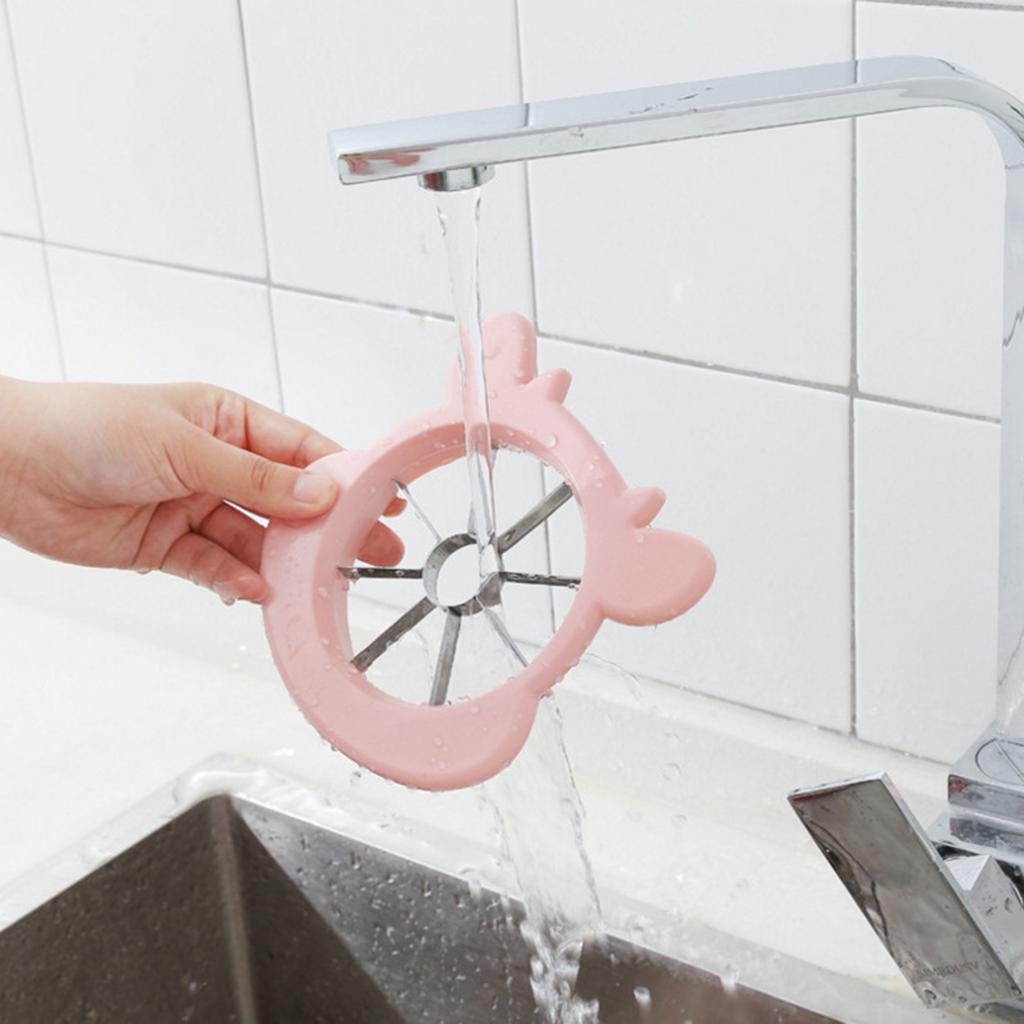 1pc - Cute cartoon stainless steel apple slicer, fruit slicer, fruit slicer, apple knife