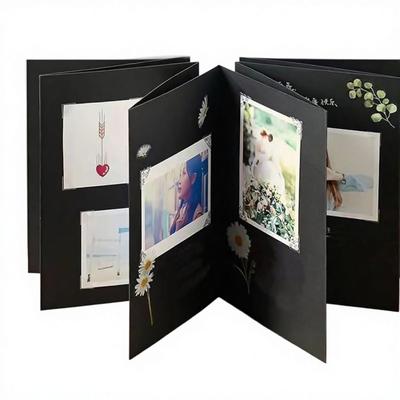 Scrapbook Fotóalbumok Keménytáblás Kraft Papír Összecsukható Emlékalbumok Kína Nyomtatás Nélkül Esküvőre Ballagásra