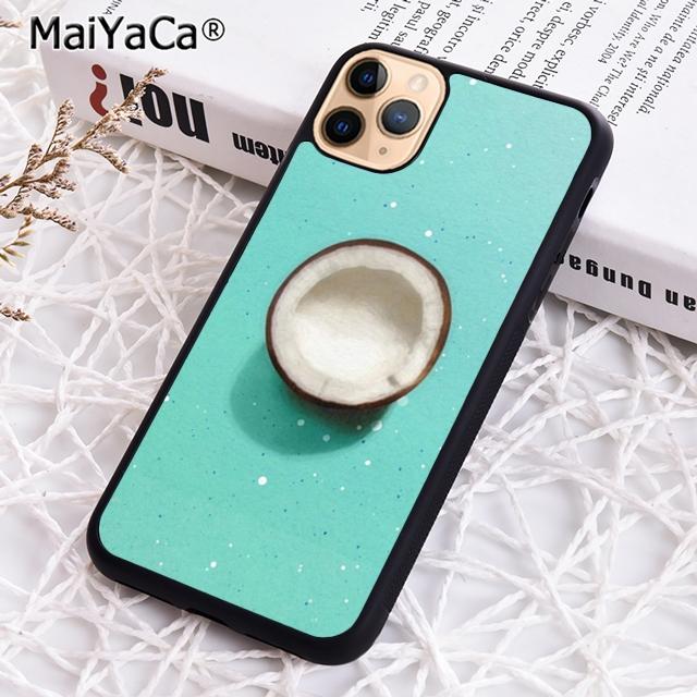 

MaiYaCa summer Fruit Coconut on the beach Phone Case For iPhone 17 Air 16 15 plus 11 12 13 14 pro max shell coque iPhone 11pro max
