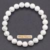 Regali Festivi Bracciale con Perle di Apatite Blu Pietra Naturale Gioielli alla Moda Rilassanti Per Uomo e Donna Accessorio Semplice Versatile per l'Uso Quotidiano