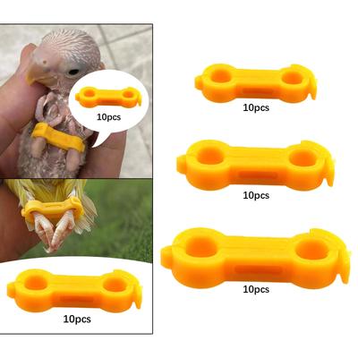 10x Poultry Leg Bands Poultry Leg Ties Easy Installation Correction Chicken Hobble Braces for Birds Parrot Ducks Quails