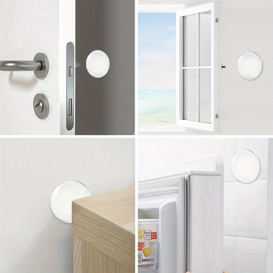 6Pcs/set  Door Knob Wall Shield Clear Soft Rubber Door Stopper Door Handle Bumper Mute Stickers Wall Protector Muffler Pad Protective Plug