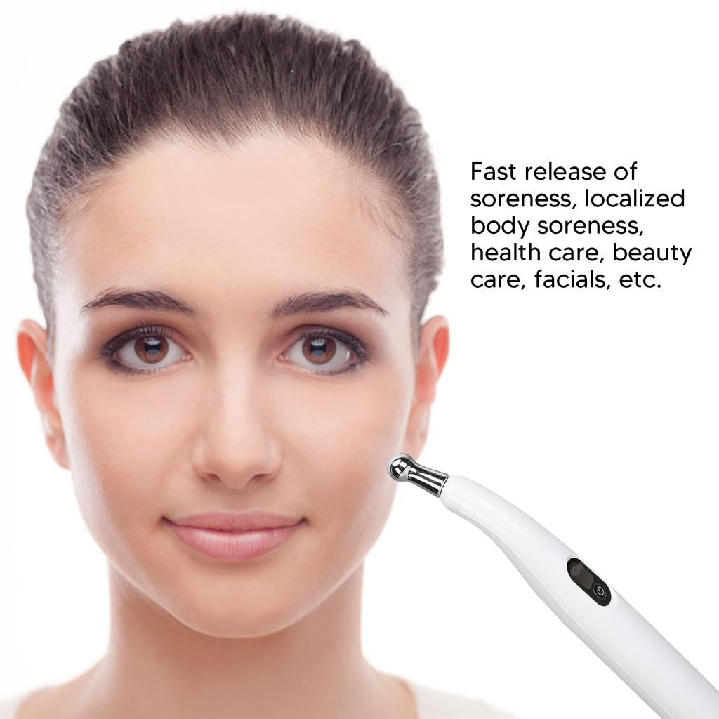 5 In 1 Electric Acupoint Massage Pen 9 Strength Gears Reduce Fatigue Acupuncture Meridians Pen with 5 Heads