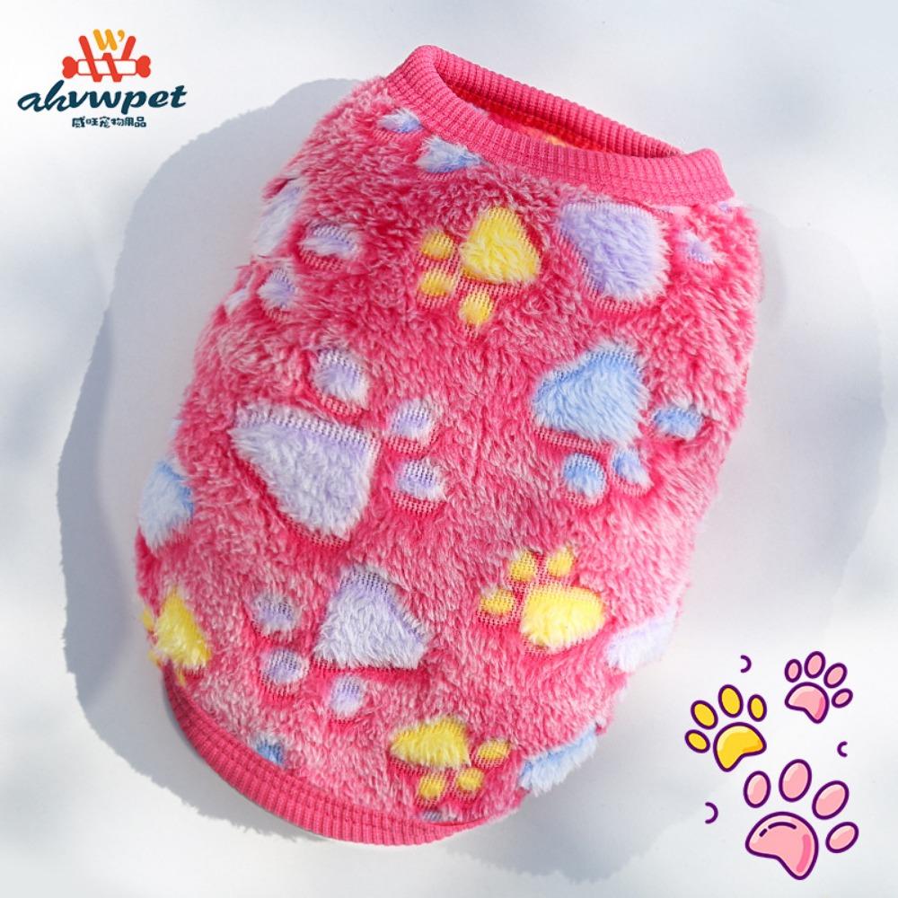 Puppy Flannel Warm Cat Teacup Dog Small Milk Dog Dog Cat Teddy Clothes Dog Vest Pet Supplies