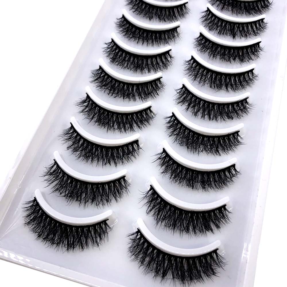 10pairs Makeup Eyelashes Soft Fluffy Lashes False Eyelashes Dramatic 3d Mink Lashes Lash Extension Make Up 3d Cilios Faux Cils