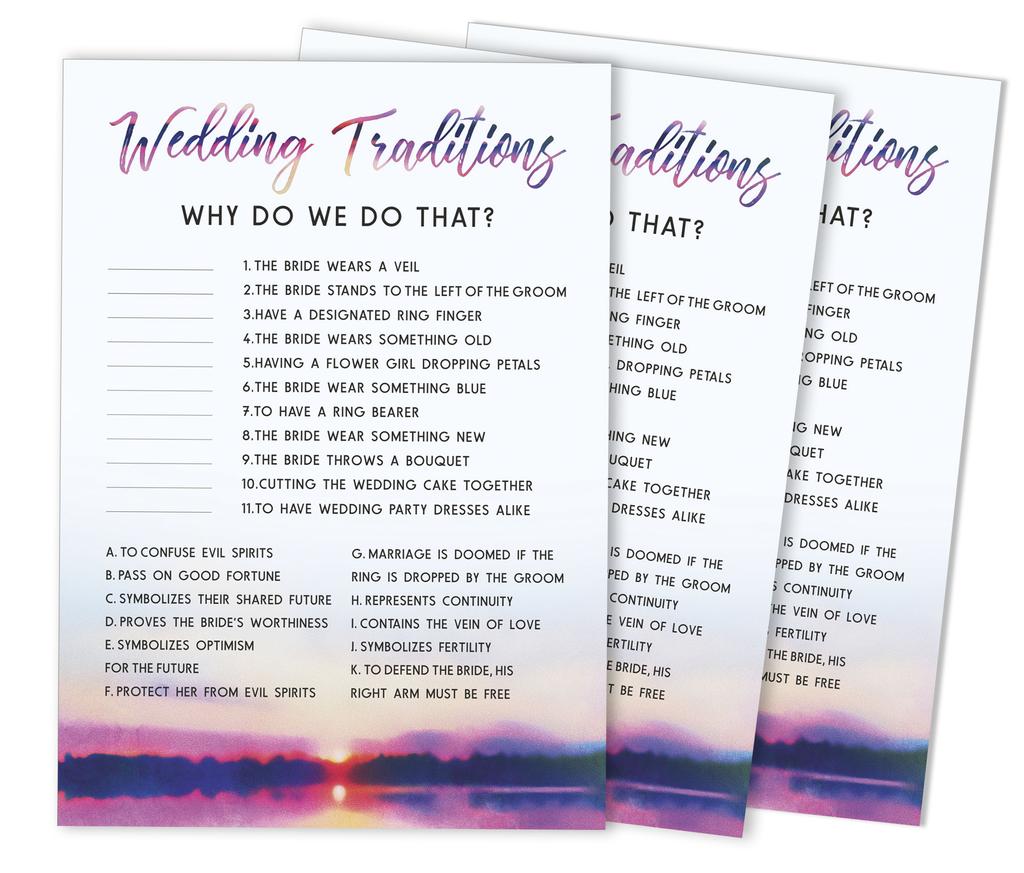 Inkdotpot Bridal Wedding Shower Bachelorette Party Bulk Blank Square Fill In Gift Ideas