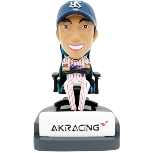 AKRacing Manager Takatsu Bobblehead Doll Officially Licensed by the Tokyo Yakult Swallows Professional Baseball NPB Central League