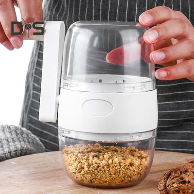 Broyeur de noix de qualité alimentaire, ABS convivial, manivelle, broyeur d'ail, Gadget de broyage de noix