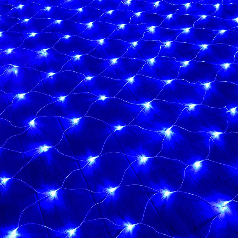 

LED Fishing Net String Lights - Waterproof Outdoor Flashing Starry Sky Decorations for Christmas & Weddings 1.5x1.5m, 96 lights