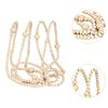Christmas Wood Bead Garland Hanging Decoration for Wedding Indoor Fireplaces