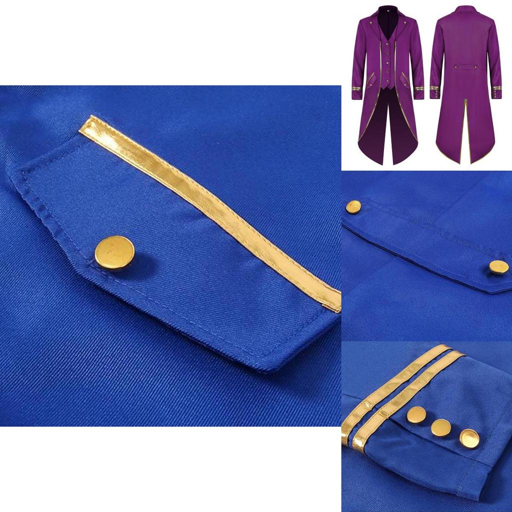 Luxurious Vintage Halloween Outfit With Long Tailcoat