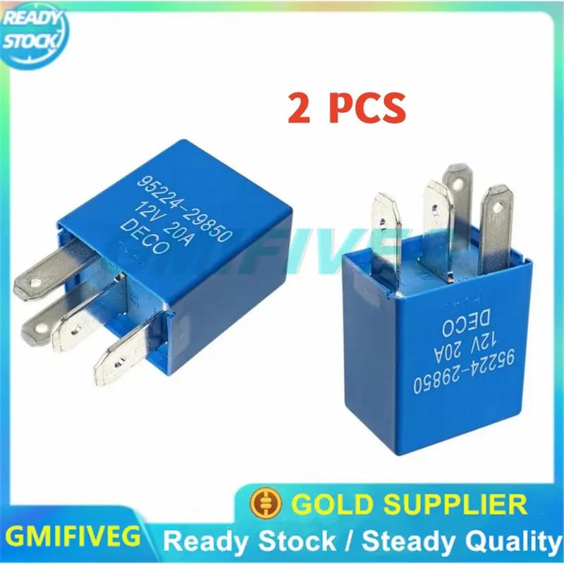 New 2pcs 95224-29850 9522429850 Power Relay 12V 4-pin for KIA Car Air Conditioning Fan Fuel Pump Relays Relay Fan 95224 29850