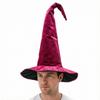 Tall Pointed Party Hat for Seasonal Costumes, Shapeable Outline and Tip with Soft Polyester Shell and Support Frame