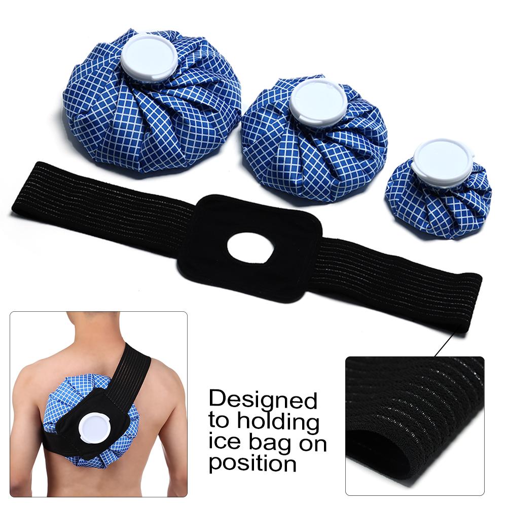 Reusable Injury Care Pain Relief Cooler Bag Ice Pack Elastic Tie Belt Pack Protector