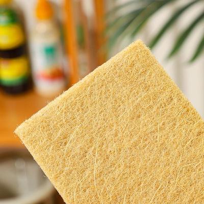 5/10Pcs Coconut Fiber Scouring Pads - Non-Woven, High-Quality Reusable Exfoliating Pads For Kitchen And Living Room Cleaning