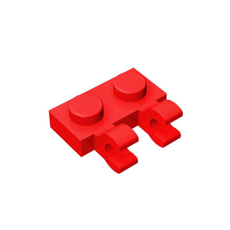 non-toxic 10PCS Parts 60470 Plate Special 1 x 2 with Clips Horizontal Compatible Bricks DIY Building Block Particle Kid Brain Toy Gif