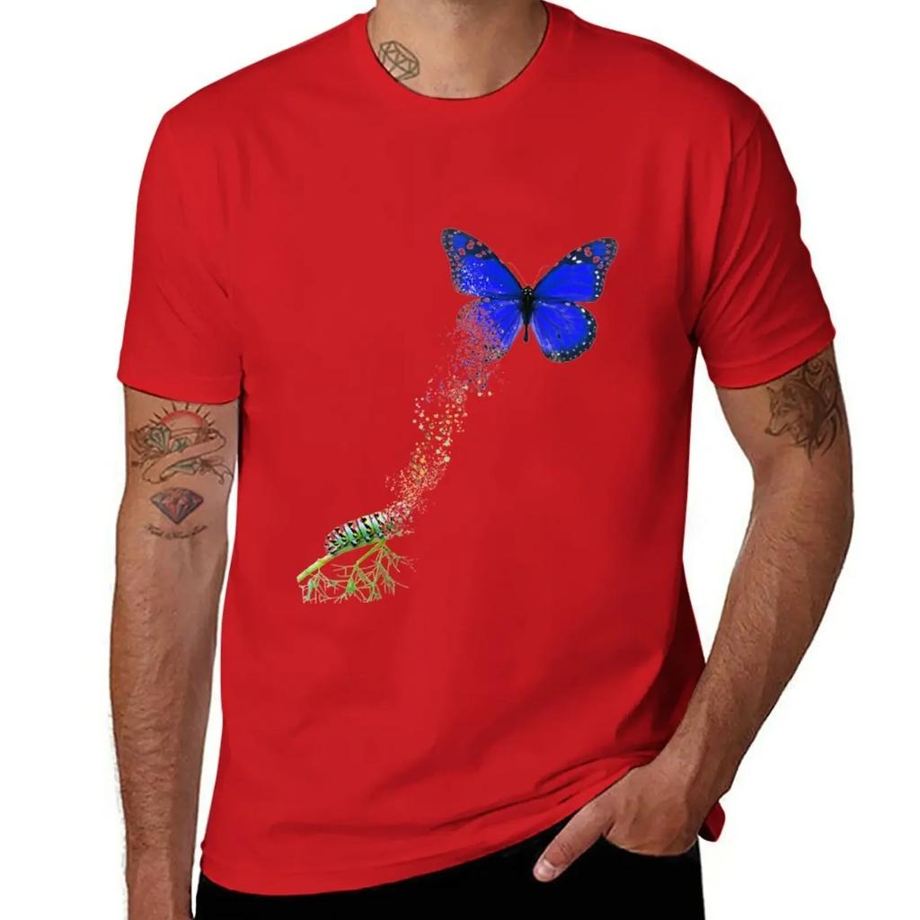 Butterfly T-Shirt vintage shirts graphic tees summer top Men's t shirts