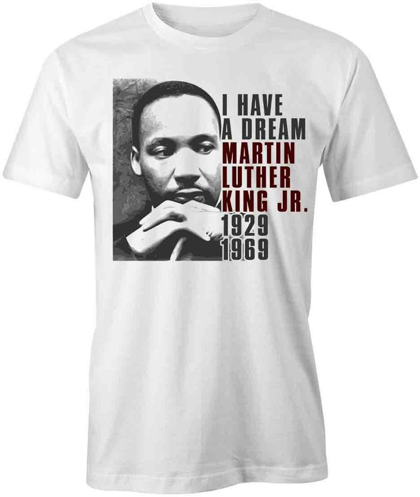 I HAVE A DREAM MLK TShirt Tee Short-Sleeved Cotton CLOTHING S1WSA439