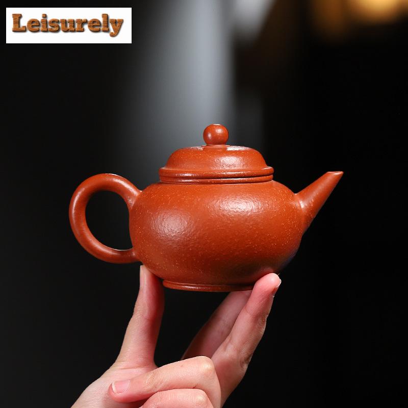 240ML Classic Yixing Purple Clay Teapots Handmade Pot Raw Ore Dahongpao Mud Tea Brewing Kettle Chinese Zisha Teaset for Tea Gift