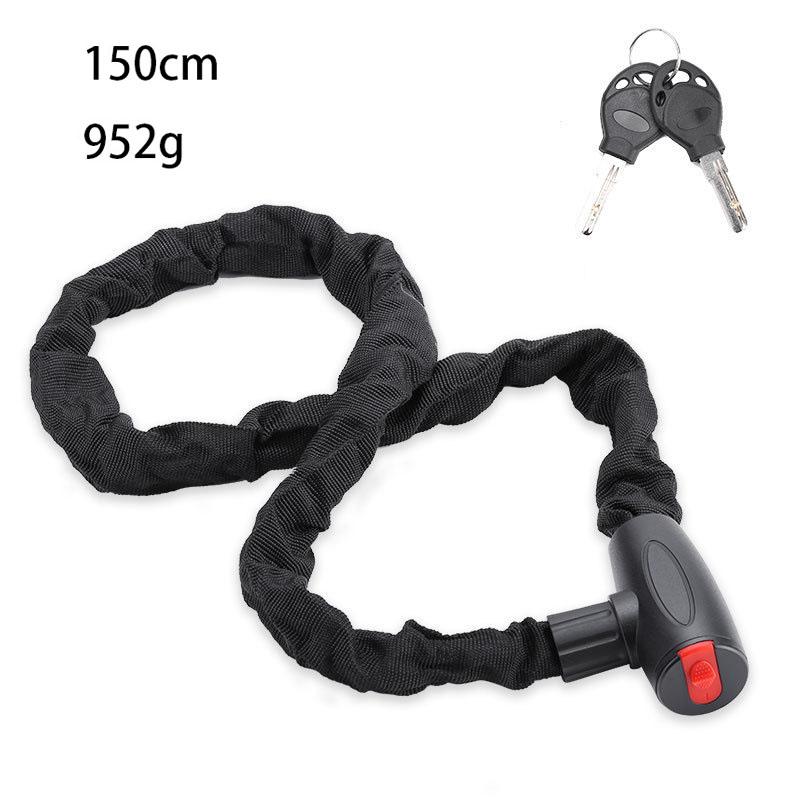Outdoor Bicycle Chain Lock with Keys Anti-Theft Security Lock for Mountain Bike Electric Bike Motorcycle 60CM 90CM 120CM 150CM 4