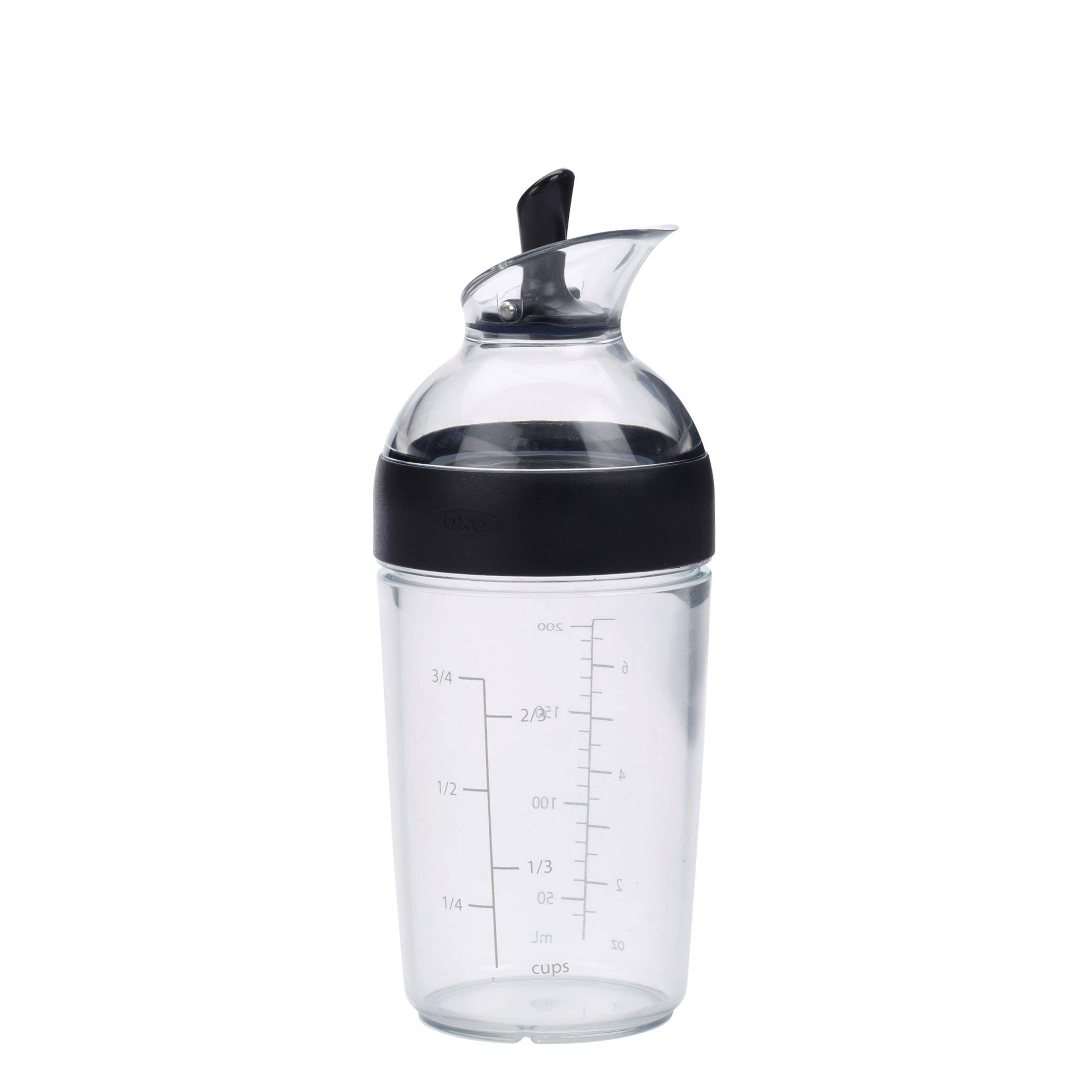 OXO Dressing Shaker, 200ml, Small, Dishwasher Safe, Black