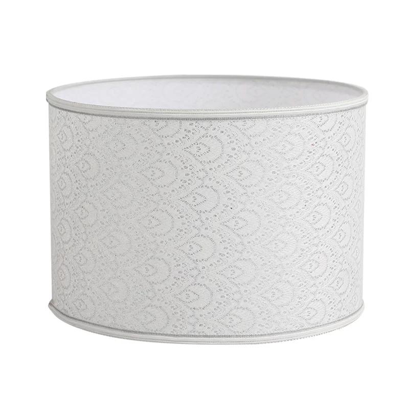Nordic Cloth Metal Lamp Shade Home Decoration E27 Linen Fabric Metal Desk Lamp Cloth Lampshade 14/22/25cm Height