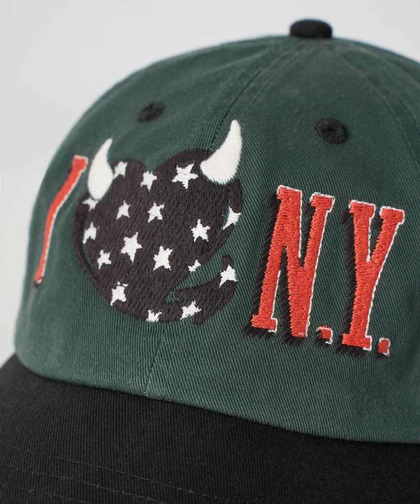 Gameoncheupaeb Washed I Love N.Y. Ball Cap (Dark Green)