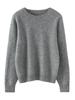 Women's Pure Cashmere Round Neck Sweater - Soft, Warm, Fluffy, Loose Knit Base Layer