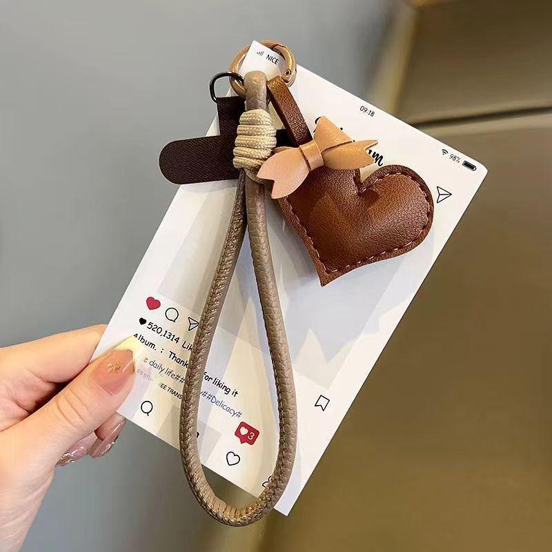 Deri Halat Aşk Kolye Ucu, Cep Telefonu Kılıfı, Boyun Askısı, Taşınabilir Bileklik, Kısa Çanta, Anahtarlık, Kayıp Önleyici Kolye Ucu.