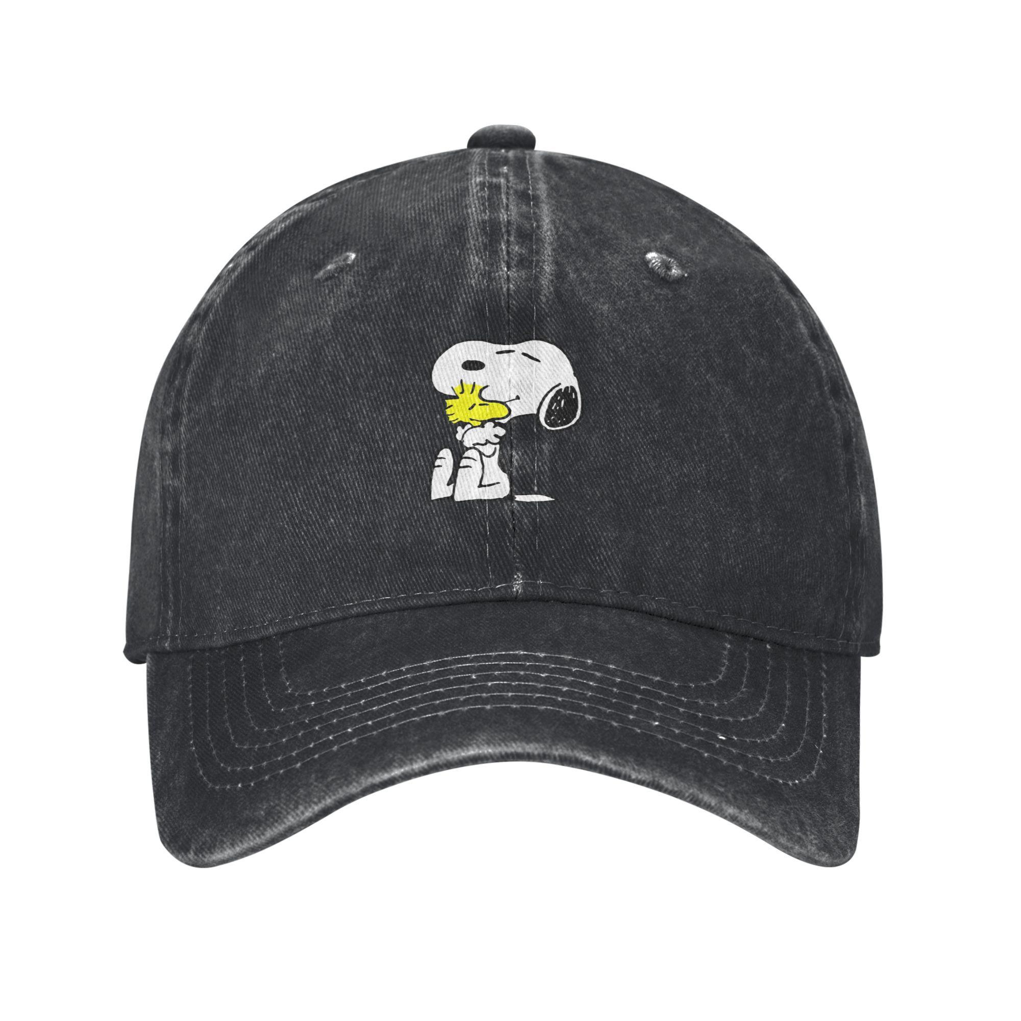 

Cartoon Dog Hug His Friend Washed Baseball Cap y2k Cool Sun Trucker Hat Summer Couple Women Outdoor Sport Baseball Caps One Size