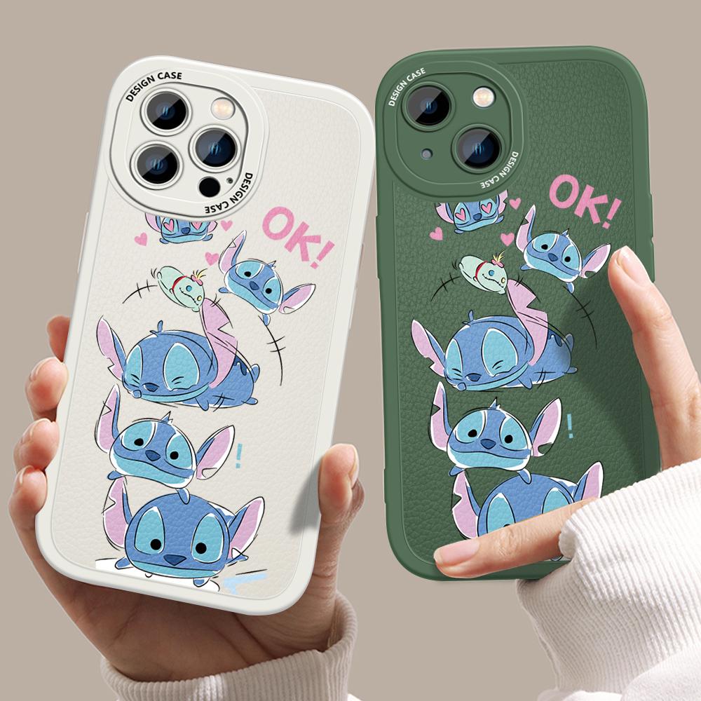 

Тонкий кожаный чехол с рисунком Disney Stitch, мягкий силиконовый чехол из искусственной кожи для телефона Huawei Honor
